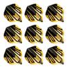 RED DRAGON Hardcore Premium Gold & Black Tribal Dart Flights - 3 Sets Per Pack (9 Dart Flights in Total) view 1