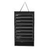 Belt Display Holder Dustproof Rack Martial Arts Belt Display for Eight Belts 5 Medals (Black) view 1