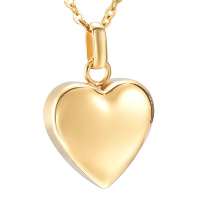 BIAIHQIE High Polished Heart Stainless Steel Cremation Pendant Memorial Necklace Ashes Urn Keepsake Funeral Jewelry Free Engraved