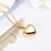 BIAIHQIE High Polished Heart Stainless Steel Cremation Pendant Memorial Necklace Ashes Urn Keepsake Funeral Jewelry Free Engraved view 3