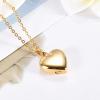 BIAIHQIE High Polished Heart Stainless Steel Cremation Pendant Memorial Necklace Ashes Urn Keepsake Funeral Jewelry Free Engraved view 4