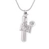BIAIHQIE Stainless Steel Blank Cylinder with Little Accessories Cremation Pendant Memorial Necklace Ashes Urn Keepsake Jewelry view 1