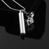 BIAIHQIE Stainless Steel Blank Cylinder with Little Accessories Cremation Pendant Memorial Necklace Ashes Urn Keepsake Jewelry view 4