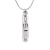 BIAIHQIE Stainless Steel Long Tube Cylinder Cremation Pendant Memorial Necklace Ashes Urn with Small Car Keepsake Jewelry view 1