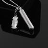 BIAIHQIE Stainless Steel Long Tube Cylinder Cremation Pendant Memorial Necklace Ashes Urn with Small Car Keepsake Jewelry view 3