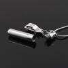 BIAIHQIE Stainless Steel Long Tube Cylinder Cremation Pendant Memorial Necklace Ashes Urn with Small Car Keepsake Jewelry view 4