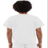 Cherokee Scrub Set for Men and Women from, Traditional Fit V-Neck Top 4777 with Natural Rise Drawstring Cargo Pant 4100, White- M Top/M Short Pant view 4