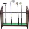 SLLSHG Wooden Golf Club Storage Rack Organizer, Freestanding Large Capacity Indoor/Outdoor/Garage Golf Club Stand Holder, Hold 13 Golf Clubs view 1