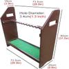 SLLSHG Wooden Golf Club Storage Rack Organizer, Freestanding Large Capacity Indoor/Outdoor/Garage Golf Club Stand Holder, Hold 13 Golf Clubs view 3