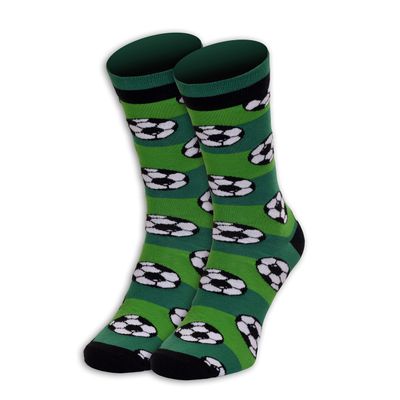 Sports-Themed Socks (US, Numeric, 8, 11, Regular, Regular, Soccer)