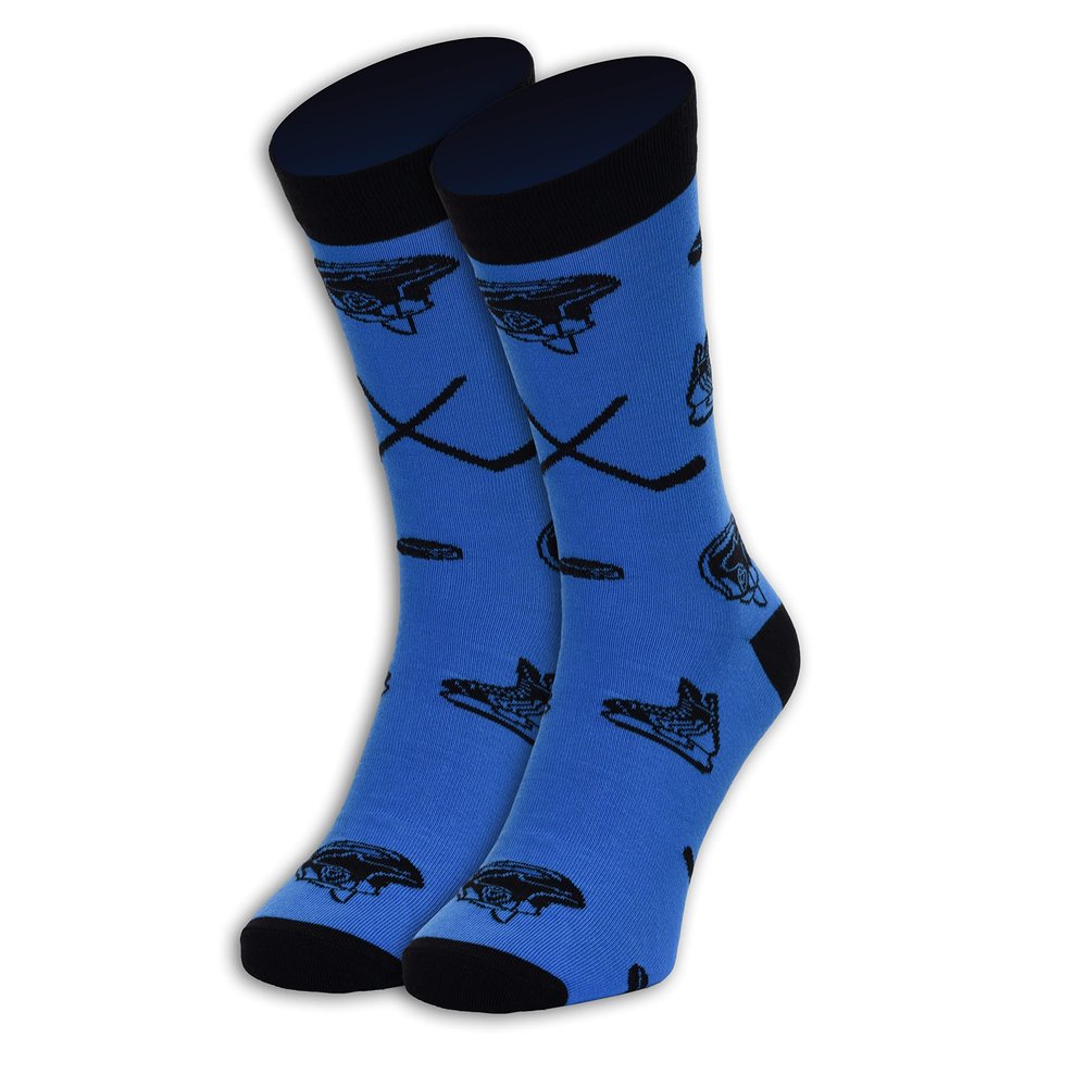 Sports-Themed Socks (US, Numeric, 8, 11, Regular, Regular, Hockey)