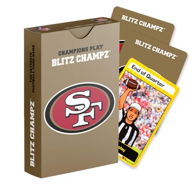 Blitz Champz San Francisco 49ers  Official NFL Playing Cards & San Francisco 49ers Gifts for Men & Women, Fun Travel Card Games for Adults & Kids 7+, Camping Games for Friends & Family Game Night