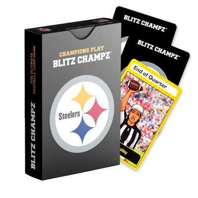 Blitz Champz Pittsburgh Steelers Official NFL Playing Cards & Pittsburgh Steelers Gifts for Men & Women, Fun Travel Card Games for Adults & Kids Ages 7+, Camping Games for Friends & Family Game Night