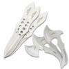 Hibben Throwing Axe and Knife Set | One-Piece 3Cr13 Stainless Steel Construction | Tough Nylon Belt Sheath | Includes Six Throwers | Curved-Grip Design | Accurate Throwers to Hone Your Skills view 1