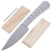 EZSMITH Knife Making Kit - Blue Duck - DIY Master Series Fixed Blade - (Blade Blank & Pinstock w/Canarywood Handle Scales) - (Gift Boxed) - (James R. Cook, MS - USA Design) - (by KnifeKits) view 1