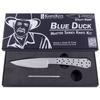 EZSMITH Knife Making Kit - Blue Duck - DIY Master Series Fixed Blade - (Blade Blank & Pinstock w/Canarywood Handle Scales) - (Gift Boxed) - (James R. Cook, MS - USA Design) - (by KnifeKits) view 4