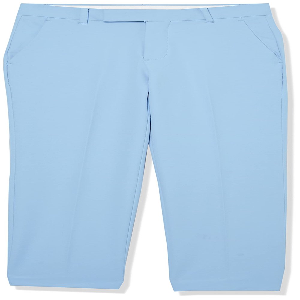 Calvin Klein Boys' Flat-front Suit Dress Pant, Straight Leg Fit & Hemmed Bottom, Belt Loops & Functional Front Pockets, Bel Air Blue Performance, 20