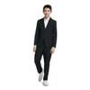 Calvin Klein Boys' Flat-front Suit Dress Pant, Straight Leg Fit & Hemmed Bottom, Belt Loops & Functional Front Pockets, Black Performance, 20 view 2