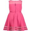 Calvin Klein Girls' Sleeveless Party Dress, Fit and Flare Silhouette, Round Neckline & Back Zip Closure, Magenta, 16 view 2