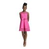 Calvin Klein Girls' Sleeveless Party Dress, Fit and Flare Silhouette, Round Neckline & Back Zip Closure, Magenta, 16 view 3