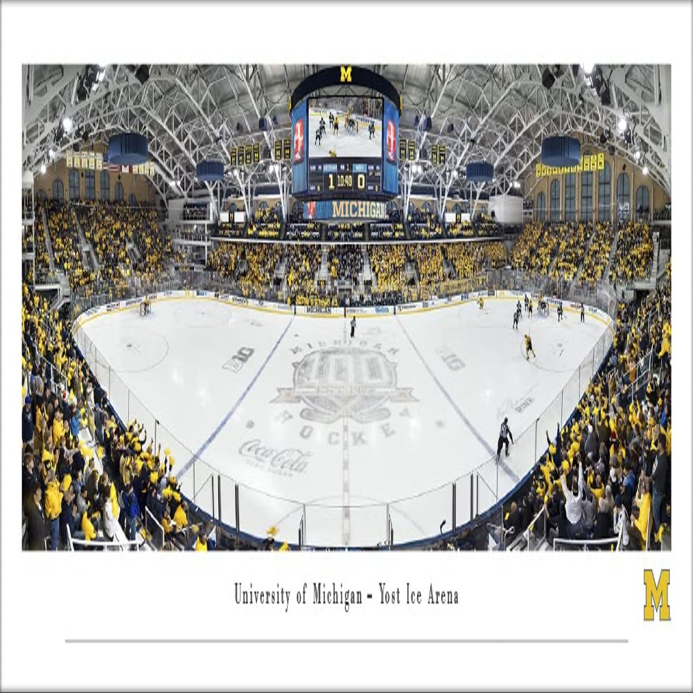 Michigan Wolverines Hockey - Unframed 40 x 13.5 Poster by Blakeway Panoramas