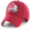 47 Colorado Avalanche Mens Womens MVP Adjustable Velcroback Cardinal Red Team Color Logo Hat view 1