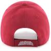 47 Colorado Avalanche Mens Womens MVP Adjustable Velcroback Cardinal Red Team Color Logo Hat view 2