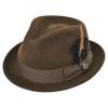 Bigalli Roma Wool Felt Trilby Fedora | Chocolate X Large view 1