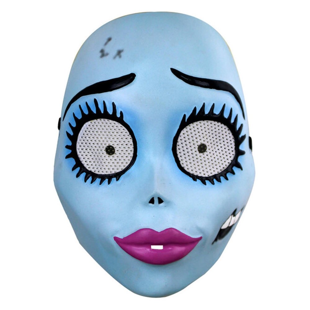 Rubies Adult Corpse Bride Costume Half-Mask, As Shown, One Size