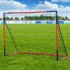 Soccer Goal 6'x4'|3'x2.5'|8'x6'-KAIHAOWIN Steel Frame Goal All Weather Soccer Net-Quick Assembly Training Sports Soccer Goals for Backyard Indoor Outdoor-Heavy Duty Metal Soccer Goals (8'x6') view 1
