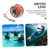 INOOMP 2rolls Convenient Underwater Diving Spool Portable Reel for Scuba Diving Unrolling and Winding Essential Equipment for Enthusiasts view 3