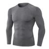 Men's Compression Shirts Long Sleeve Athletic T Shirt Workout Cool Dry Running Tops Gym Undershirts Baselayers A-Grey view 1