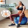 GalSports Anti-Burst Slip Resistant Stability Ball - Swiss Ball for Home Gym & Physical Therapy view 2