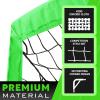 RUNBOW 9x5 ft Portable Kids Soccer Goal for Backyard Adult Junior Large Practice Soccer Net with Carry Bag Set of 2 (9x5ft, Green, 2 Pack) view 4