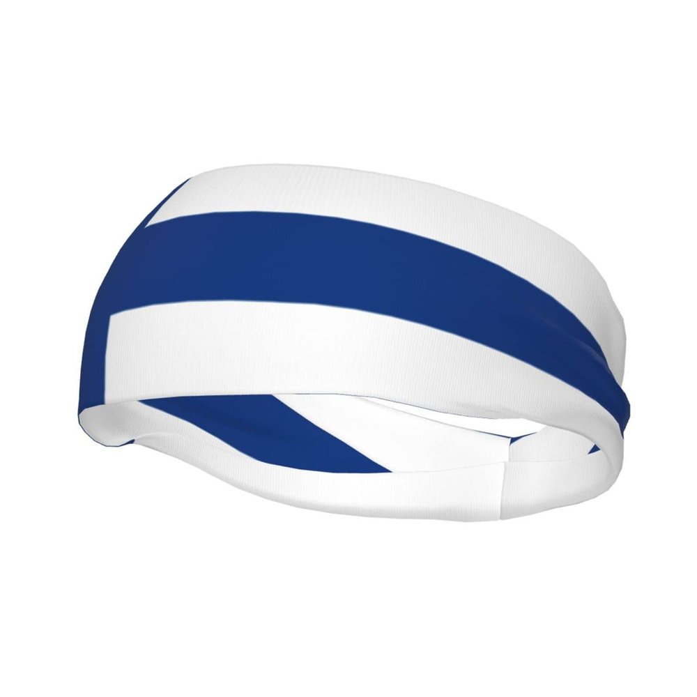 Finland Flag Sports Headbands Unisex Yoga Non-Slip Quick-Drying Workout Hairband