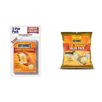 Hand and Toe Warmers Bundle - Natural Long Lasting Heat Packs