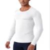 Men's Compression Shirts Long Sleeve Athletic Workout Tops Gym Undershirts Active Sports Baselayers A-White view 2