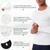 Men's Compression Shirts Long Sleeve Athletic Workout Tops Gym Undershirts Active Sports Baselayers A-White view 4