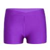 JEEYJOO Kids Girls V-Front Low Rise Boy Cut Athletic Booty Short Gymnastic Dance Sports Shorts Purple 7-8 Years view 1