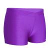 JEEYJOO Kids Girls V-Front Low Rise Boy Cut Athletic Booty Short Gymnastic Dance Sports Shorts Purple 7-8 Years view 3