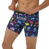 Autism Awareness Month Men'S Boxer Brief Long Leg Underwear Fashion Briefs For Men Adult Teens Black view 3