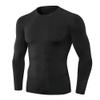 Men's Compression Shirts Long Sleeve Athletic T Shirt Workout Cool Dry Running Tops Gym Undershirts Baselayers A-Black view 1