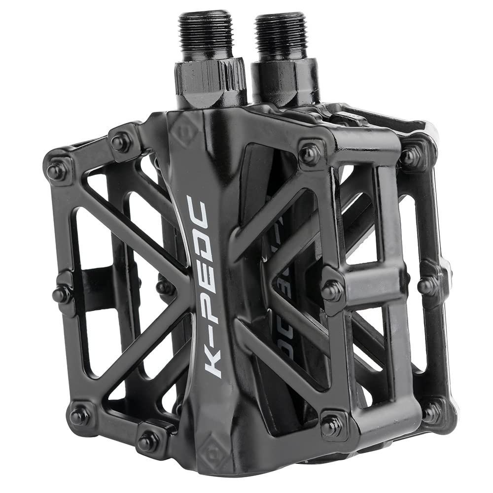 TXJ Sports Bike Pedals 9/16" Bicycle Pedals Mountain Bike, Aluminium Lightweight Platform Pedals for BMX MTB Road Bikes