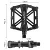 TXJ Sports Bike Pedals 9/16" Bicycle Pedals Mountain Bike, Aluminium Lightweight Platform Pedals for BMX MTB Road Bikes view 3
