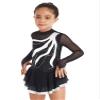 Aislor Girls Mesh Splice Figure Ice Skating Dress Long Sleeves Ballet Dance Gymnastics Leotards Tutu Dress Dancewear White 16 Years view 3