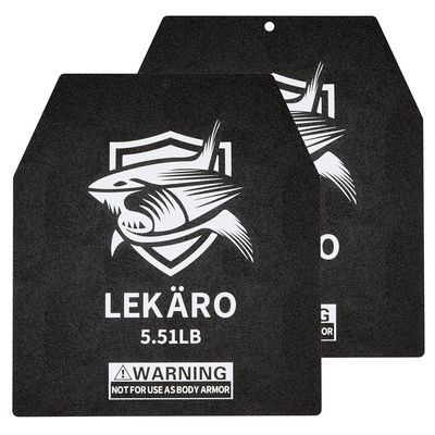 Weighted Vest Plates 9.8"x11" Steel Weight Plates (5.51LB, 8.81LB, 15.43LB, 20.94LB), Rust-Proof Workout Inserts for CrossFit Murph, Rucking, Running & Strength Training