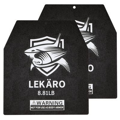 Weighted Vest Plates 9.8"x11" Steel Weight Plates (5.51LB, 8.81LB, 15.43LB, 20.94LB), Rust-Proof Workout Inserts for CrossFit Murph, Rucking, Running & Strength Training