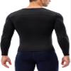 Men's Compression Shirts Long Sleeve Athletic T Shirt Workout Cool Dry Running Tops Gym Undershirts Baselayers A-Black view 3