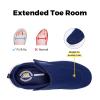 FitVille Diabetic Shoes for Men Extra Wide Slip-on Shoes for Swollen Feet Adjustable Walking Shoes for Elderly Foot Pain Relief Neuropathy - EasyTop Wings Navy Blue view 2