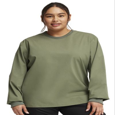 Cherokee Men & Women Scrubs Top Workwear Professionals Pocketless Crew Neck WW790, S, Olive